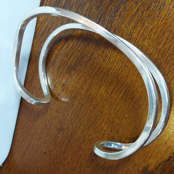 Sterling Bracelet Pop Art Signed and Hallmarked - Picture 3 of 5